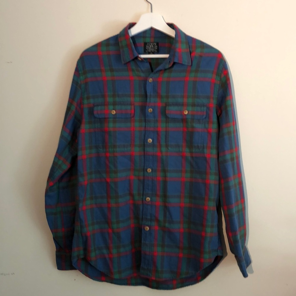 J. Crew Flannel Button Down size M